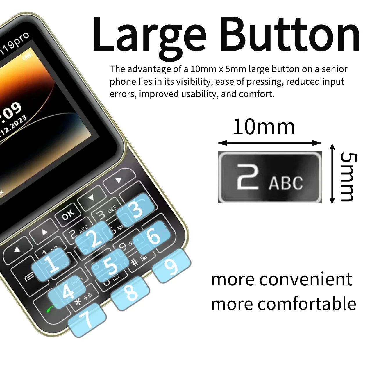 Telefon Mini i19 Pro Slide Button – 2.4