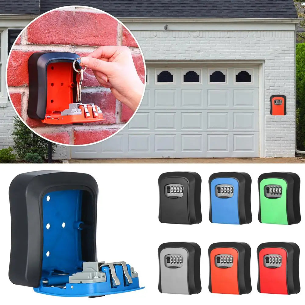 Mini seif pentru pastrat chei sau obiecte mici cu inchidere cu cifru