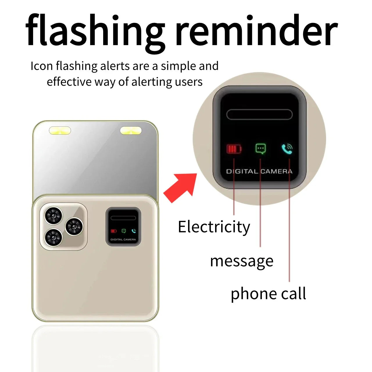 Telefon Mini i19 Pro Slide Button – 2.4