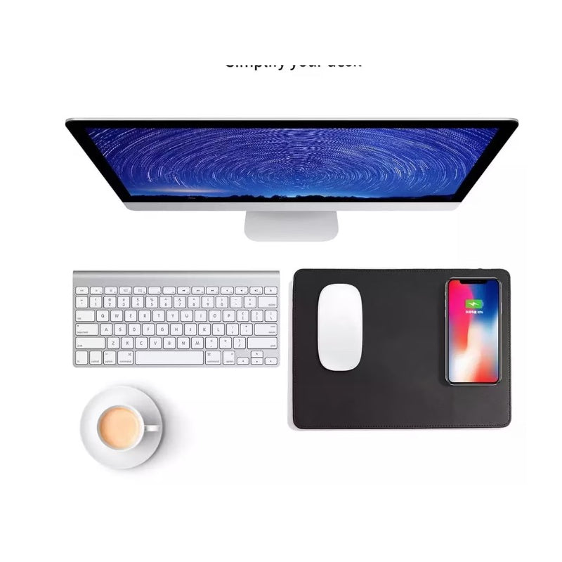 Mouse pad cu incarcare wireless 10W Andowl Q-T138, 28 x 22 cm, negru