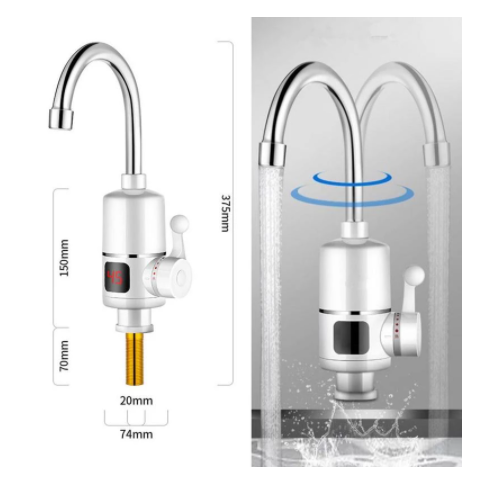 Robinet electric cu display digital, RX 005