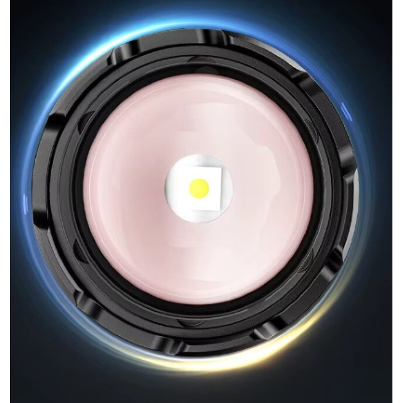 Lanterna LED Profesionala CB 519B Reincarcabila,Metalica, cu Zoom Telescopic, Lumina Puternica peste 500 m, Type-C, Impermeabila