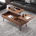 Masa de cafea inteligenta cu blat rabatabil Lift & Lounge, 120x50x55 cm