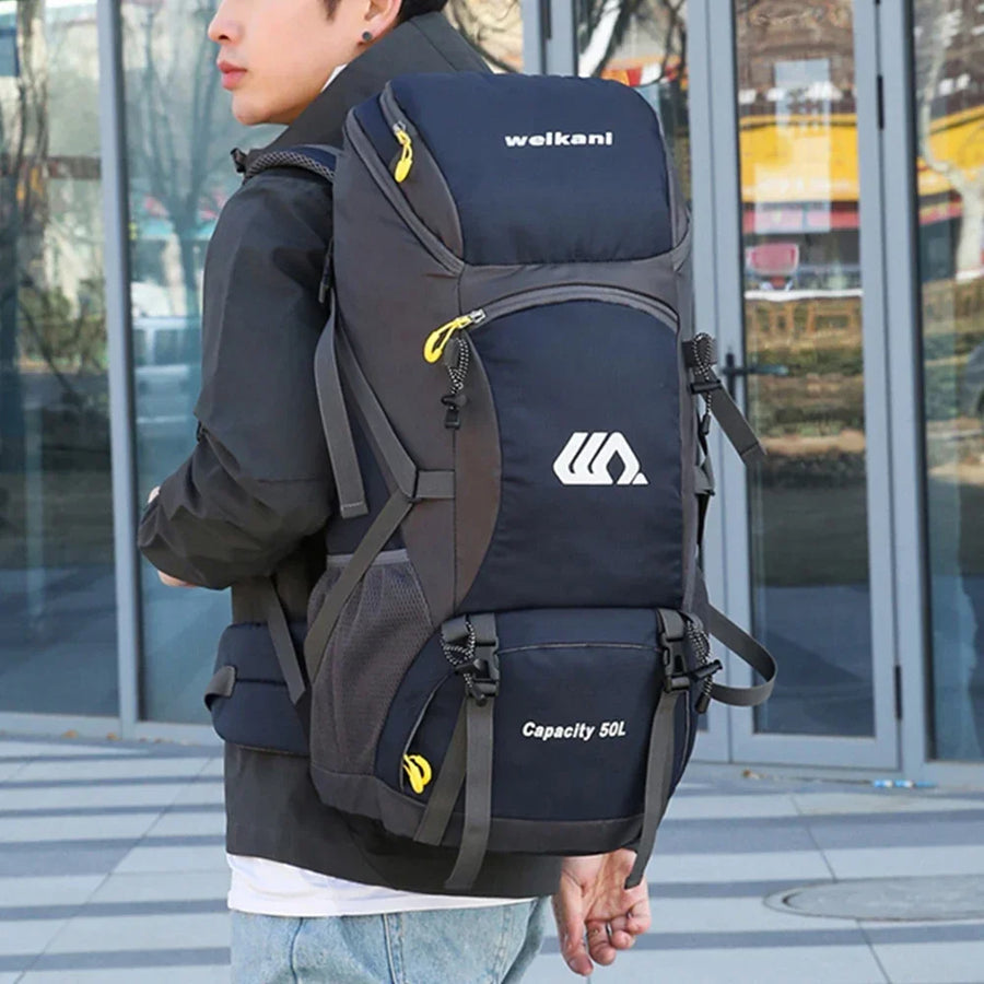 Rucsac drumetie 50L cu suport lombar si compartiment laptop 58x30x22 cm