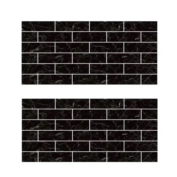 Placa autoadeziva decorativa 30x60 pentru perete, model caramida neagra