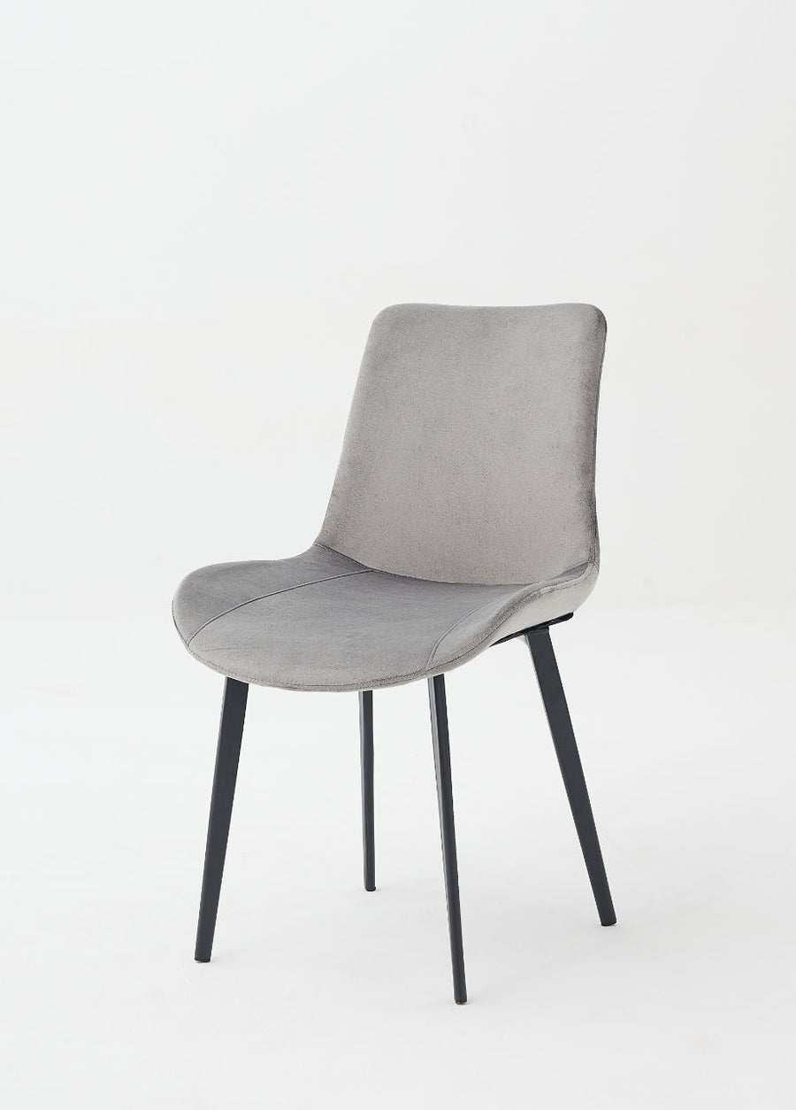 Scaun de dining din catifea, design nordic, aspect minimalist