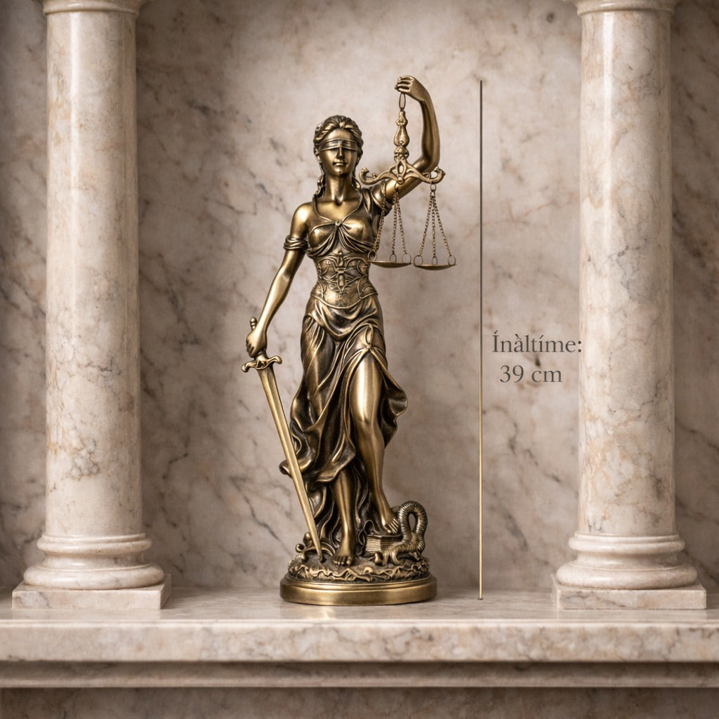 Statueta Decorativa, Zeita Justitiei Themis, Simbol al Dreptatii si Echilibrului – 39 cm