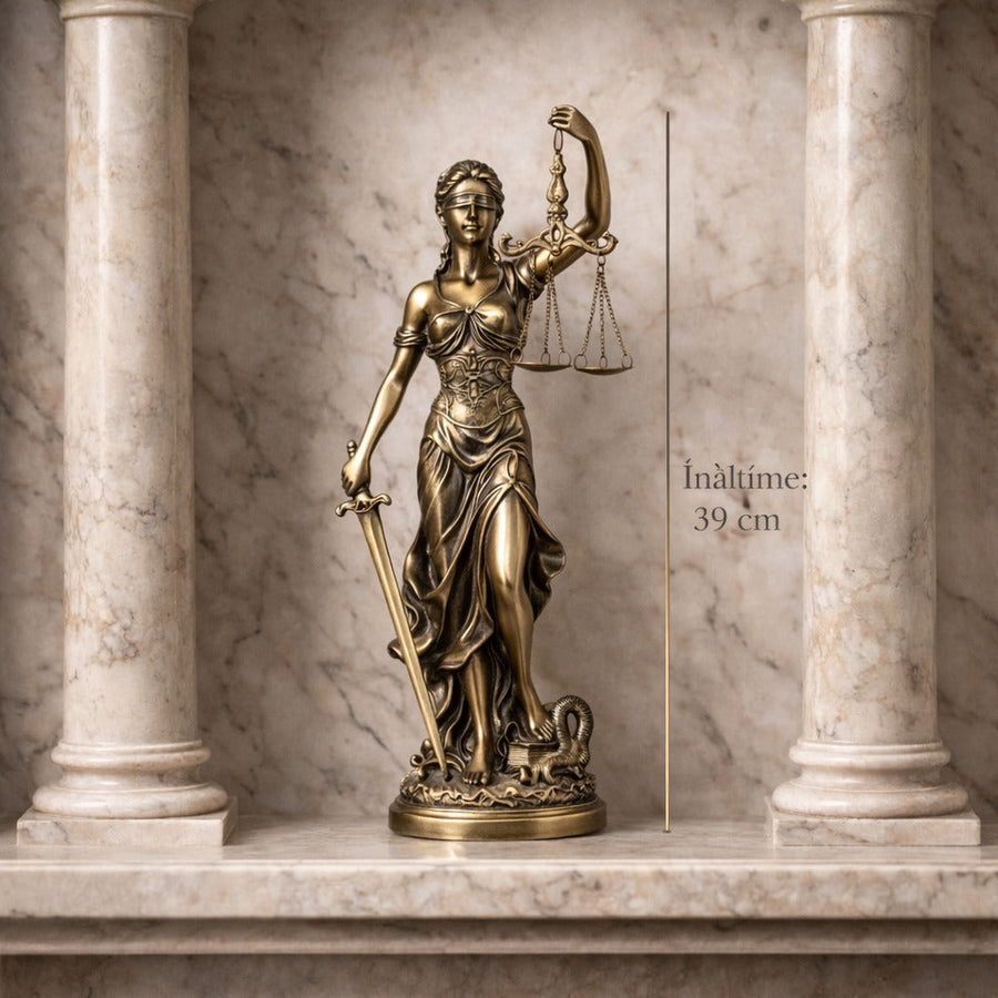 Statueta Decorativa, Zeita Justitiei Themis, Simbol al Dreptatii si Echilibrului – 39 cm