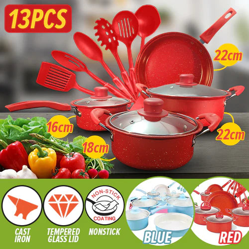 Set oale si ustensile bucatarie pentru gatit, 13 piese