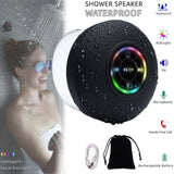 Boxa Portabila Mini Rezistenta Apa Bass Puternic cu Microfon Incorporat si Lumini LED - detaliu produs