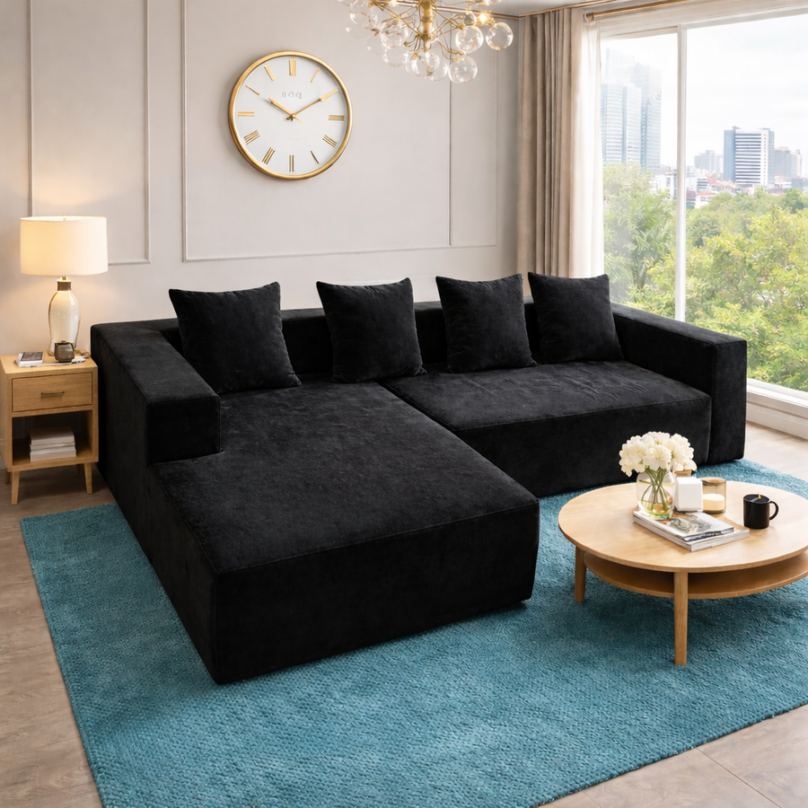Canapea Coltar Premium Memory Foam C, 240 x 150 x 60 cm