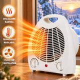 Aeroterma Ertone ERT-265AB 2 Trepte Putere 1800-2100W Termostat Alb - detaliu produs