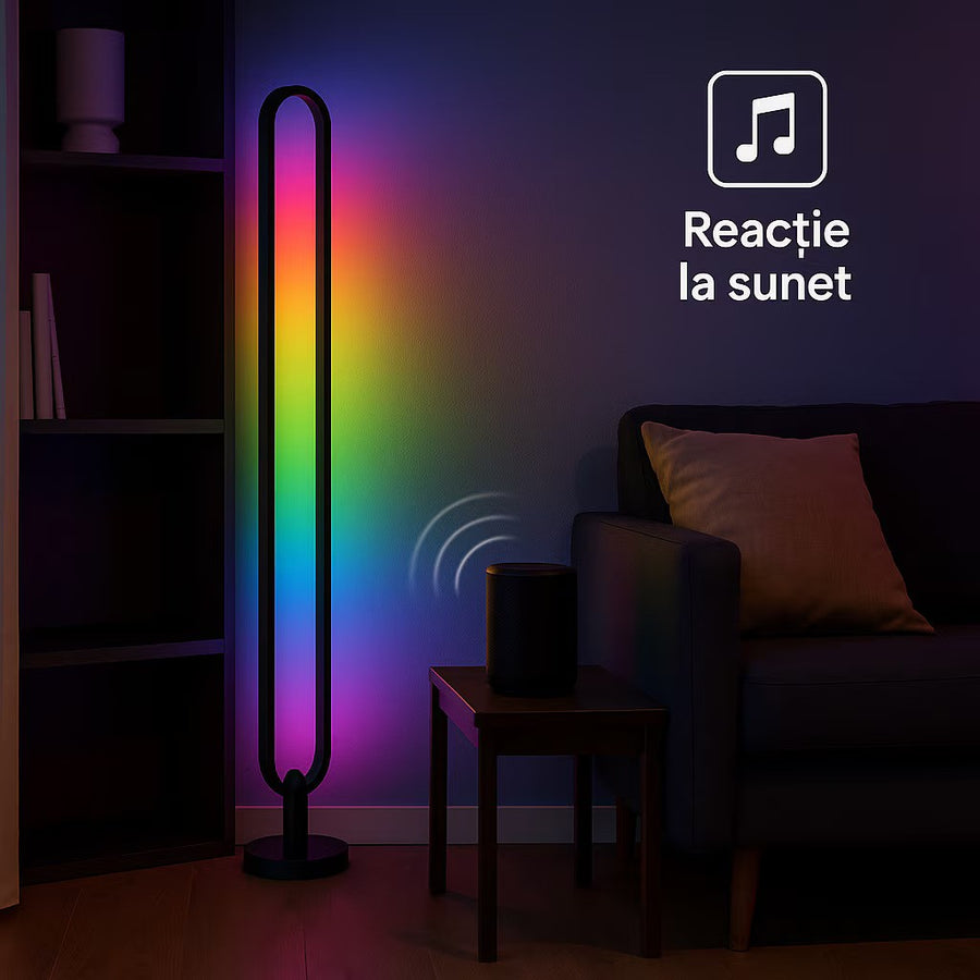 Lampa LED de Podea S-Eye 105cm Control Telecomanda Efecte RGB Dinamice - detaliu produs