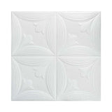 Tapet 3D Spuma Autoadeziv Floral Alb Decorativ pentru Dormitor Living Baie - detaliu produs