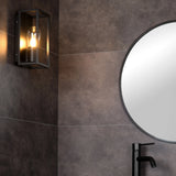 Lampa Perete Baie Carlyn Design Modern Negru IP54 Aluminiu - detaliu produs