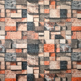Tapet Autoadeziv 3D Mozaic Multicolor 70x77 cm Design Modern Usor de Montat - detaliu produs