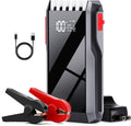 Robot Pornire Auto Portabil 800A, Jump Starter 12V cu Acumulator 8000mAh, Ecran LCD si Port USB