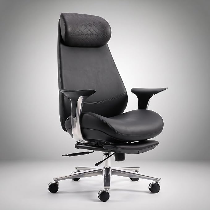 Scaun Gaming Ergonomic cu Spatar Inalt si Suport Lombar Ajustabil - detaliu produs