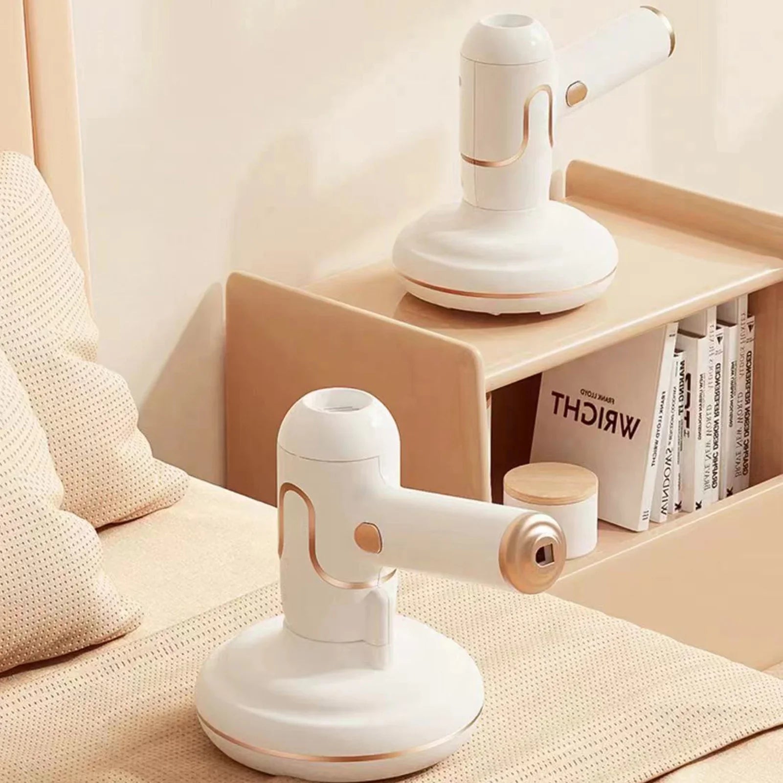 Aspirator manual 3 in 1, cu lumina UV, portabil, anti-acarieni si bacterii, 120W