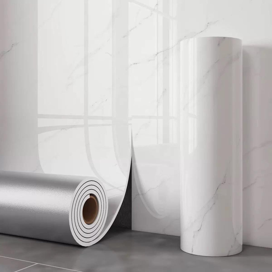 Rola Tapet 3D Autoadeziv, model imitatie marmura 3D, 40x300 cm, rezistent la apa