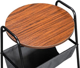 Masuta de Cafea Trapezoidala cu Doua Niveluri Fier Forjat Design Modern pentru Living Room - detaliu produs