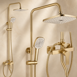 Coloana Dus Inox Crom Rotunda Montaj Perete Baie 20cm - detaliu produs