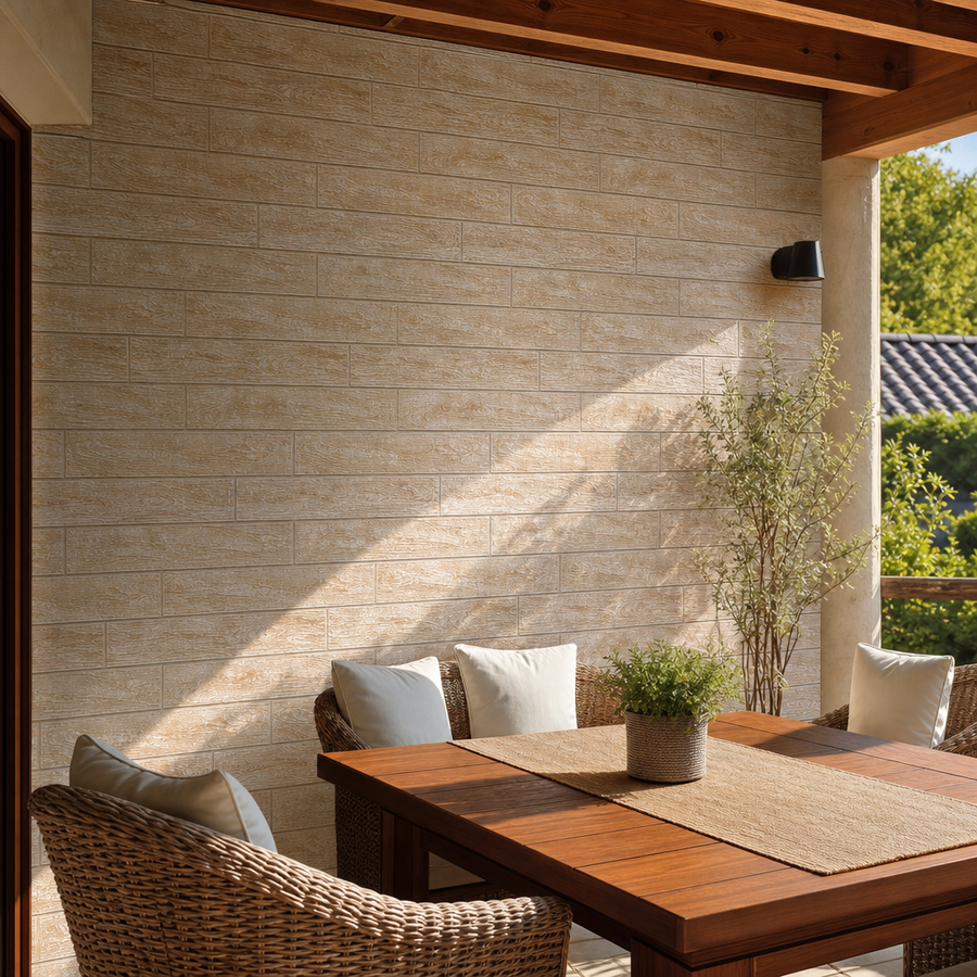 Tapet 3D Autocolant Bronz 70cm x 77cm Relief 6mm Decorativ Perete - in context de utilizare