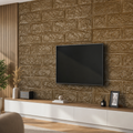 Tapet 3D Autoadeziv caramida Maro Lucios Spuma 70cm x 77cm, 6mm