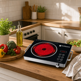 Plita Electrica cu Infrarosu 2200W Control Tactil Ceramica Portabila - in context de utilizare