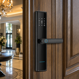 Incuietoare Inteligenta Cerradura Security cu Amprenta Digitala Biometrica Parola 5 in 1 - in context de utilizare