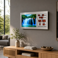 Ceas Veioza Acvariu Rotativ Termometru Calendar Digital LED 42x8.2x25.6 cm
