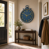 Ceas de perete elegant cu mecanism Quartz – design clasic, silențios și ușor de citit - in context de utilizare