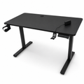 Birou Electric Reglabil pe Inaltime 140x60cm Blat Negru  Panou Control Digital