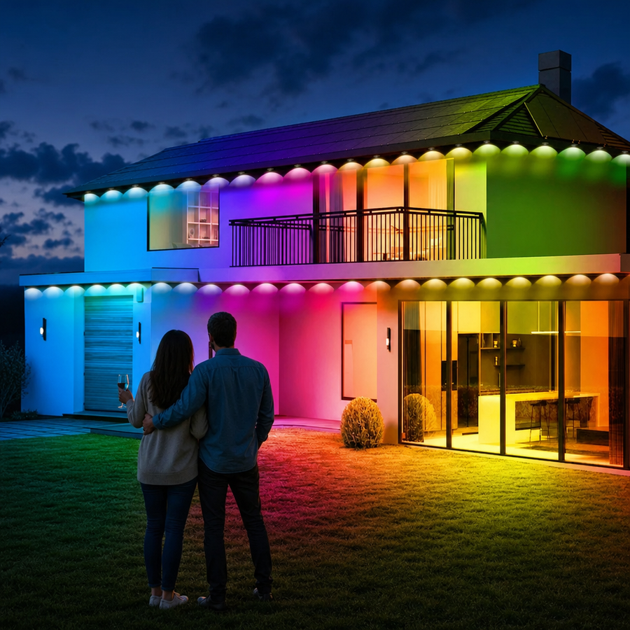 Banda LED 15m RGB 24 LED-uri Colorata Kit Telecomanda Controler Alimentator