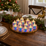 Set 15 Lumanri LED Fara Fum Decorative Multicolore cu Telecomanda - in context de utilizare