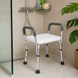 Scaun de Dus Multifunctional Polietilena Sezut Antiderapant Manere Detasabile Inaltime Ajustabila 37.5-49.5cm - in context de utilizare