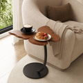 Masuta Laterala in Forma de C Blat Lemn Fluture Cadru Metalic Living Birou