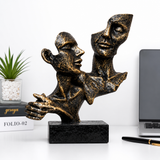 Statuetă Decorativă Abstractă „Conexiune”, Rășină Finisată – 24 × 24 cm - detaliu produs