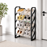 Raft pentru încălțăminte cu 4 niveluri din plastic PP, 58 x 46 x 16 cm - detaliu produs