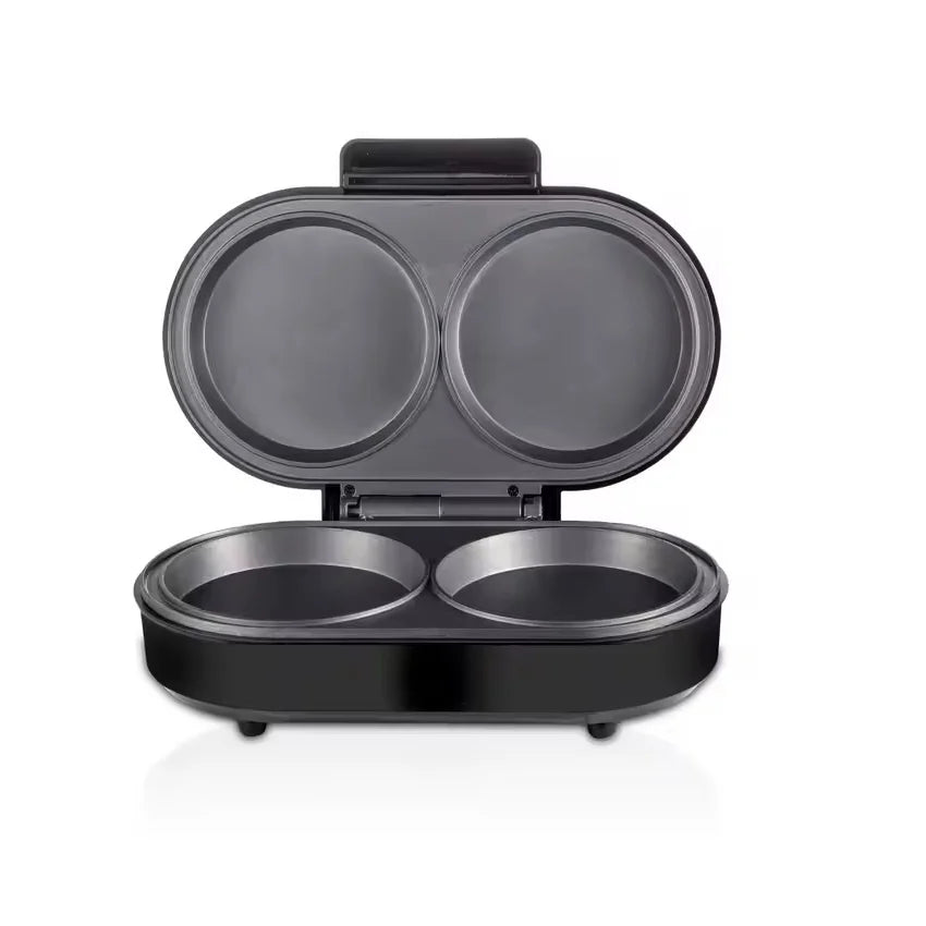 Aparat electric pentru burgeri/omleta/waffles/sandwich, RAF R245, 850 W, 28x23x16 cm, negru