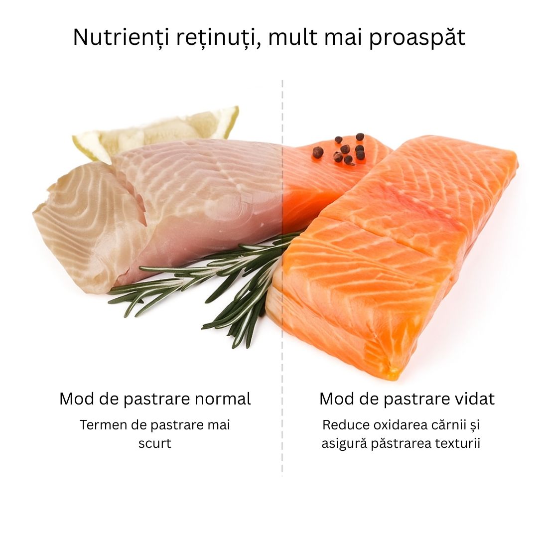 Aparat de sigilat si vidat Vacuum Sealer digital, 90W, 10 pungi incluse