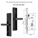 Incuietoare Inteligenta Cerradura Security cu Amprenta Digitala Biometrica Parola 5 in 1 - detaliu produs