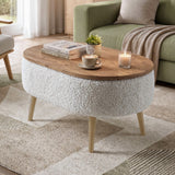 Coffee Table Luno - Pine - detaliu produs