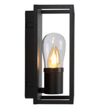 Lampa Perete Baie Carlyn Design Modern Negru IP54 Aluminiu - detaliu produs