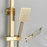 Coloana Dus cu Baterie Monocomanda Auriu Periat 104cm Design Modern - detaliu produs