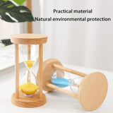 Clepsida din Lemn 5 Minute Sticla Cristalina Colorata Productivitate Meditatie Decor - detaliu produs
