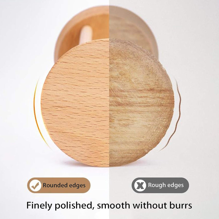 Clepsida din Lemn 5 Minute Sticla Cristalina Colorata Productivitate Meditatie Decor - detaliu produs