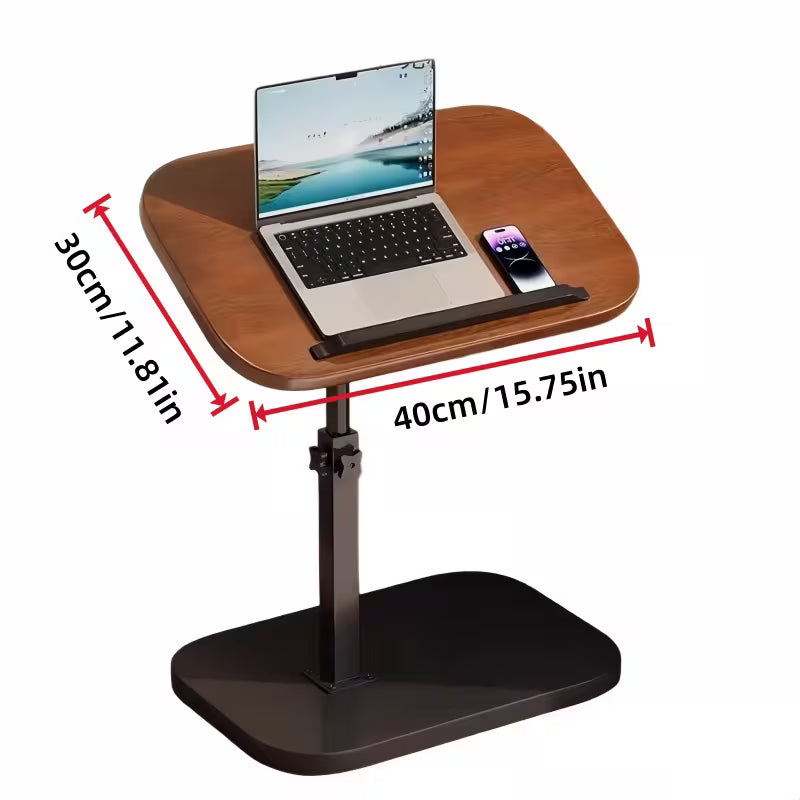 Masa multifunctionala cu blat rotativ din lemn 40x30 cm cu cadru metalic Inaltime reglabila pana la 80 cm