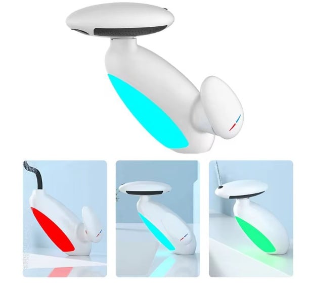 Baterie Chiuveta Baie Premium, 4 Tipuri de Jet, Cap Retractabil, Iluminare LED, Control Inteligent al Apei, Cartus Ceramic