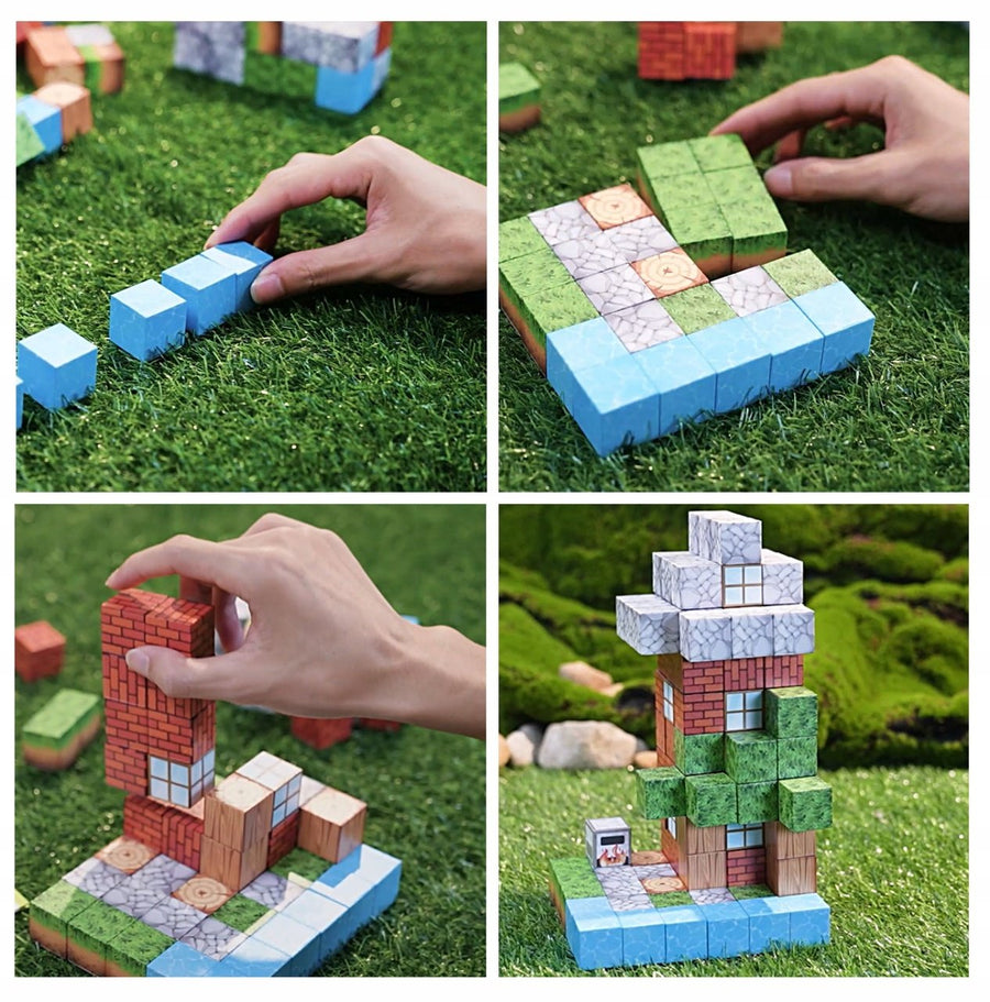 Blocuri magnetice de constructie 3D, 2.5 cm